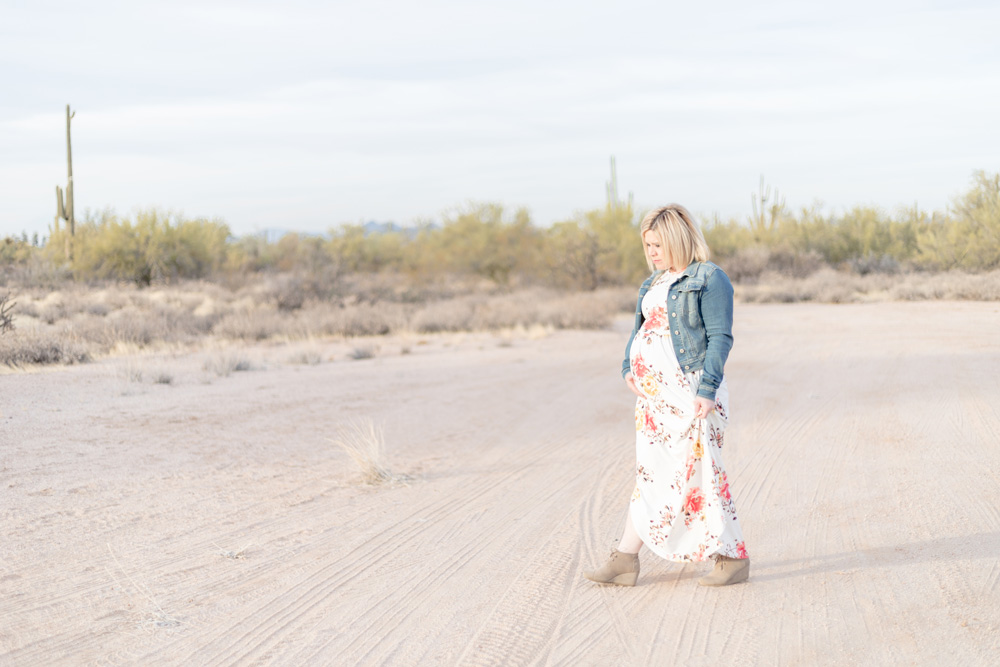 Cave Creek Desert Maternity Session