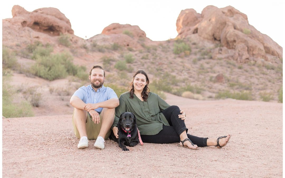 Intimate Desert Engagement Session