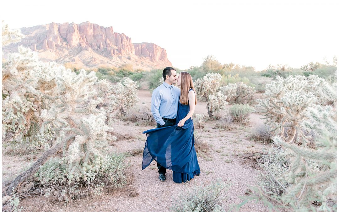 Romantic Engagement Session At Lost Dutchman