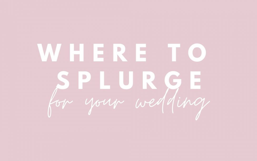 3 Areas To Splurge For Your Wedding