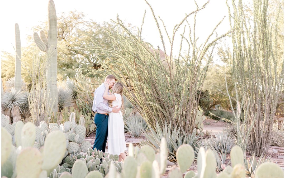 Joyful Botanical Gardens Engagement Session