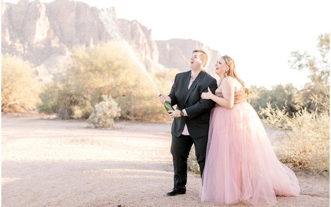 Glowy Sunset Engagement Session