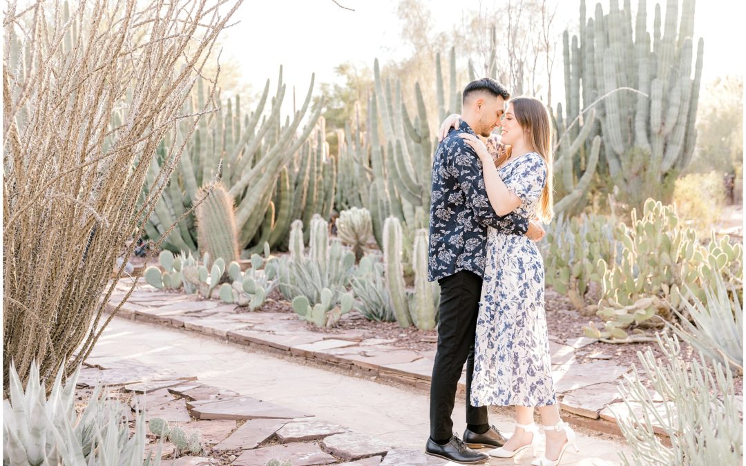 Romantic Botanical Engagement Session