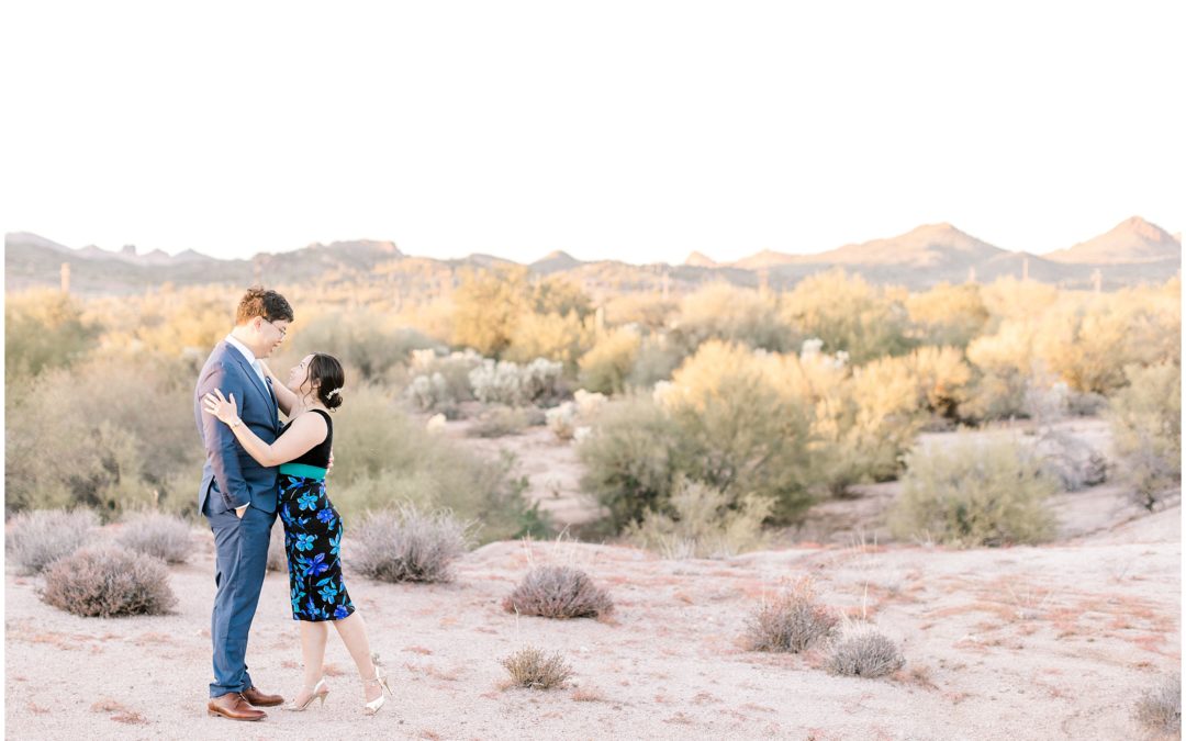 Golden Hour Sunset Engagement Photos